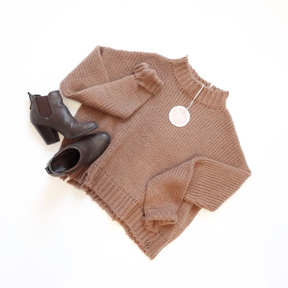 Show Me Your MuMu Sweaters - SMYM Cody Distressed Sweater